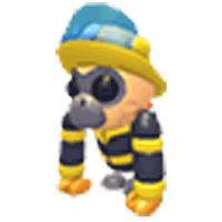 Firefighter Gibbon - Ultra-Rare from Gibbon Fairground